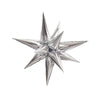 12 POINT JUMBO STAR - BURST - SILVER (AIR - FILL ONLY) - LA Balloons
