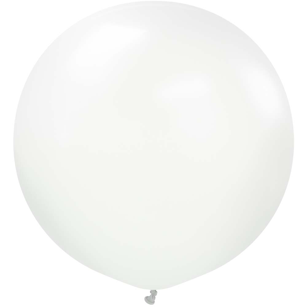 Kalisan 24 inch KALISAN STANDARD WHITE Latex Balloons 12423126-KL