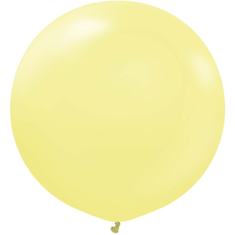 Kalisan 24 inch KALISAN PASTEL MATTE MACARON YELLOW Latex Balloons 12430056-KL