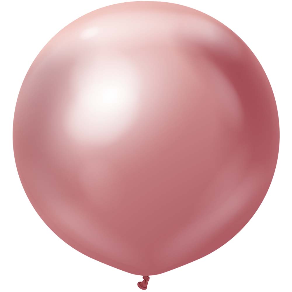Kalisan 24 inch KALISAN MIRROR PINK Latex Balloons 12450036-KL