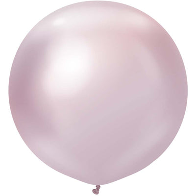 Kalisan 24 inch KALISAN MIRROR PINK GOLD Latex Balloons 12450136-KL