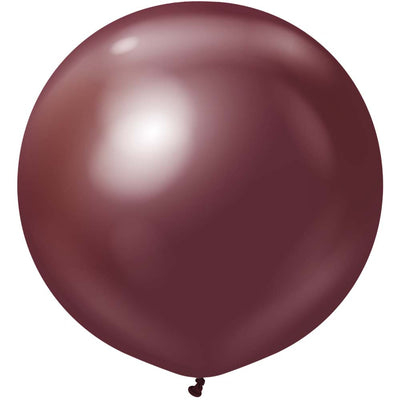 Kalisan 24 inch KALISAN MIRROR BURGUNDY Latex Balloons 12450166-KL