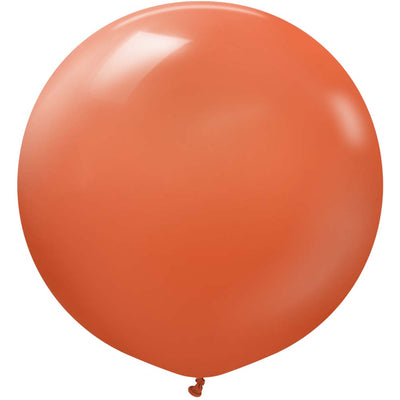 Kalisan 24 inch KALISAN RETRO RUST ORANGE Latex Balloons 12480016-KL