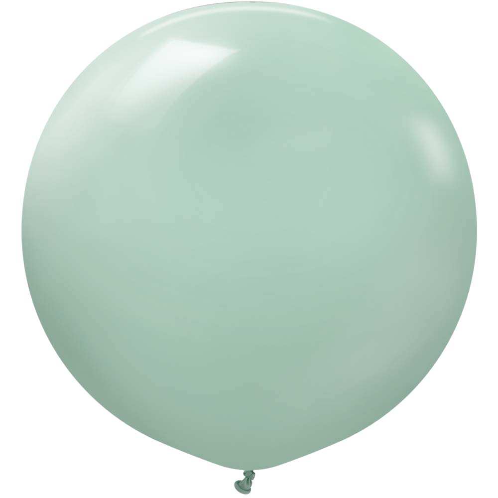 Kalisan 24 inch KALISAN RETRO WINTER GREEN Latex Balloons 12480076-KL