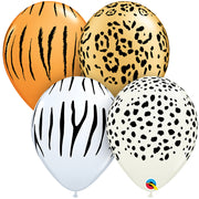 Qualatex 11 inch SAFARI ASSORTMENT Latex Balloons 12568-Q