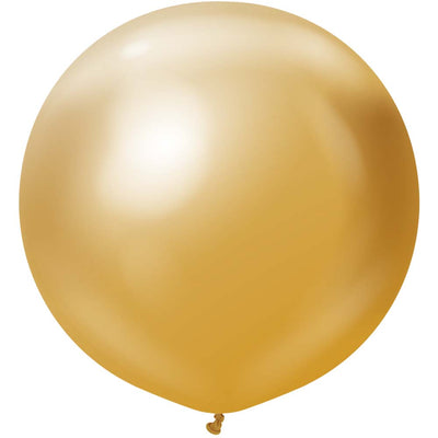 Kalisan 36 inch KALISAN MIRROR GOLD Latex Balloons 13650016-KL