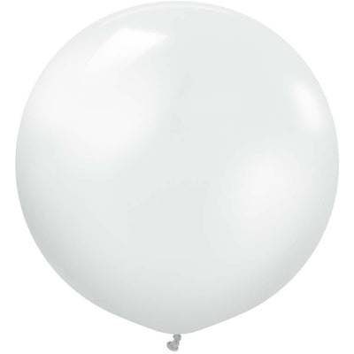 Kalisan 36 inch KALISAN METALLIC PEARL WHITE Latex Balloons 13670016-KL