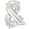 14 inch AMPERSAND - SILVER (AIRFILL ONLY) - LA Balloons