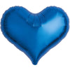 14 inch JELLY HEART - METALLIC BLUE - LA Balloons