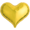14 inch JELLY HEART - METALLIC GOLD - LA Balloons