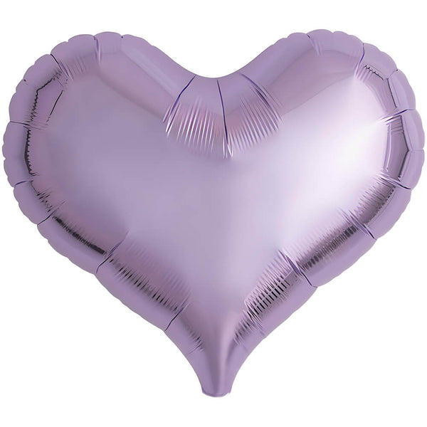 14 inch JELLY HEART - METALLIC LAVENDER - LA Balloons