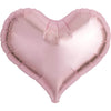14 inch JELLY HEART - METALLIC LIGHT PINK - LA Balloons