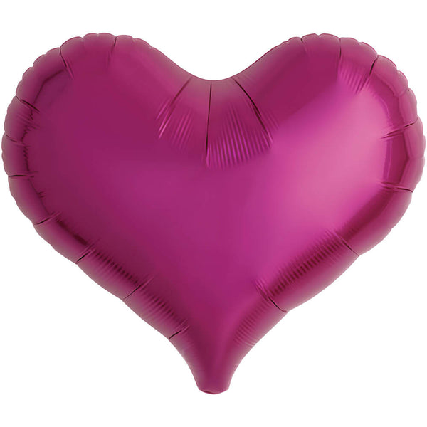 14 inch JELLY HEART - METALLIC MAGENTA - LA Balloons