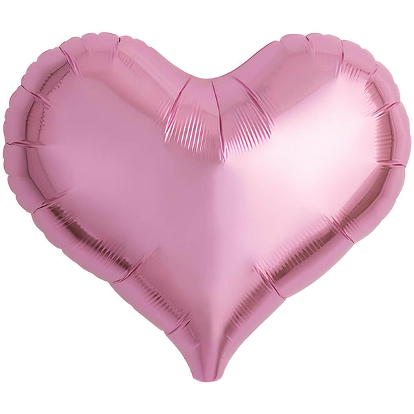 14 inch JELLY HEART - METALLIC PINK - LA Balloons