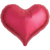 14 inch JELLY HEART - METALLIC RED - LA Balloons