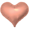 14 inch JELLY HEART - METALLIC ROSE GOLD - LA Balloons