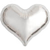 14 inch JELLY HEART - METALLIC SILVER - LA Balloons