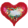 14 inch JELLY HEART - ORNATE FLOWER CARD - LA Balloons