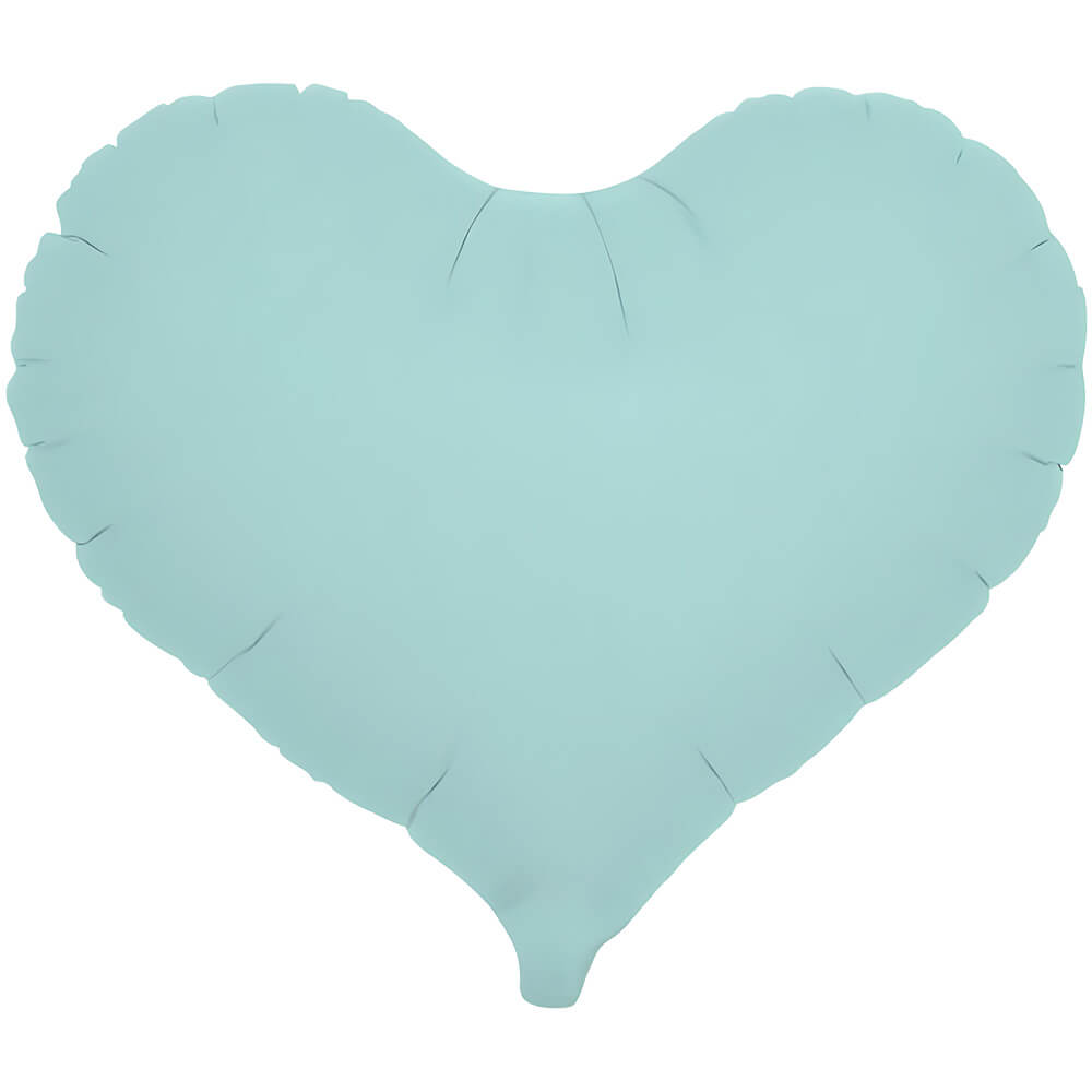 14 inch JELLY HEART - PASTEL BLUE