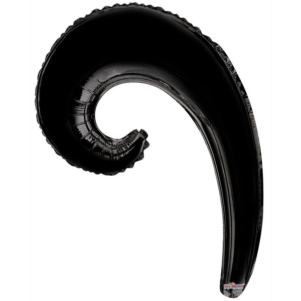 14 inch KURLY WAVE - BLACK GELLIBEAN - LA Balloons