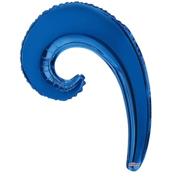 14 inch KURLY WAVE - ROYAL BLUE - LA Balloons