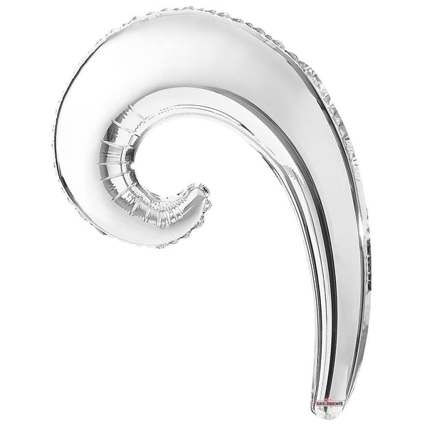 14 inch KURLY WAVE - SILVER - LA Balloons