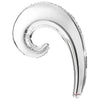 14 inch KURLY WAVE - SILVER - LA Balloons