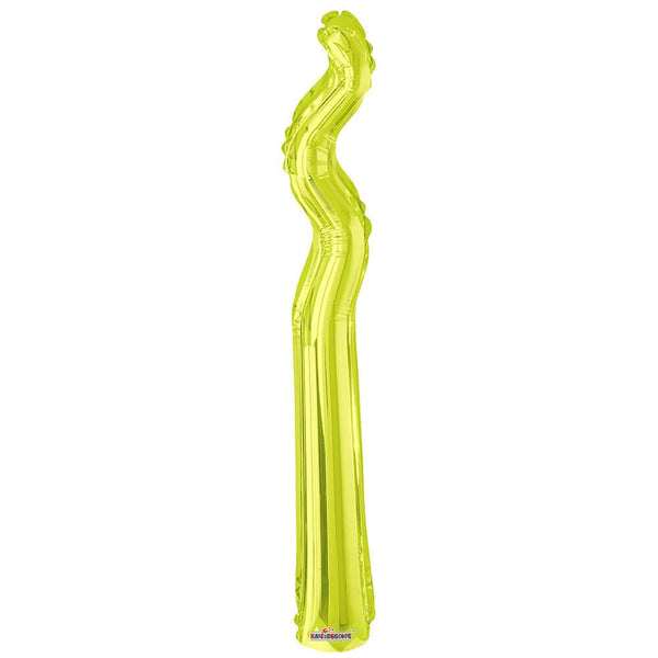 14 inch KURLY ZIG ZAG - KIWI - LA Balloons