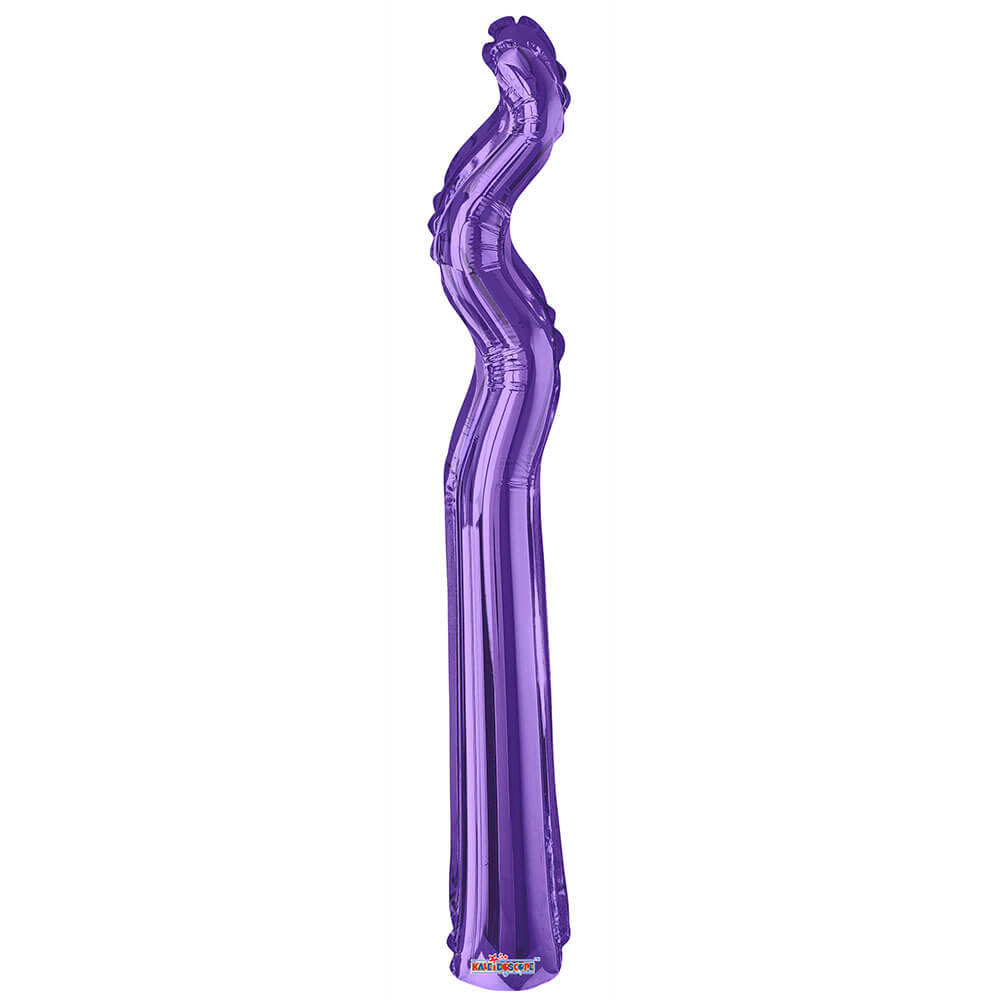 14 inch KURLY ZIG ZAG - PURPLE (AIR-FILL ONLY)