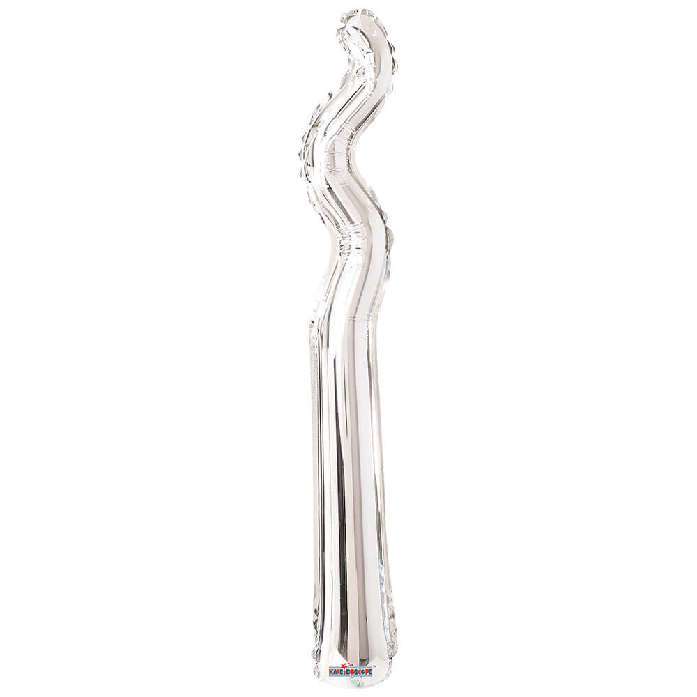 14 inch KURLY ZIG ZAG - SILVER (AIR-FILL ONLY)