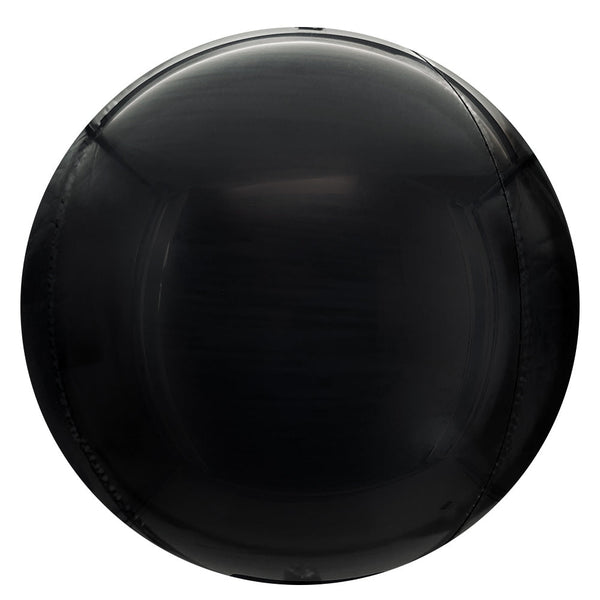 16 inch MIRROR MATTE BALLOON - BLACK - LA Balloons