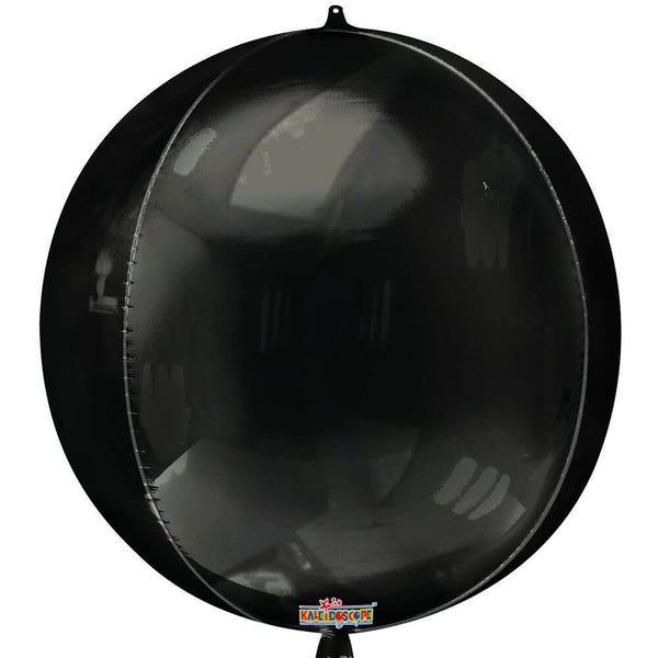 15 inch BLACK SPHERE - LA Balloons