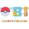 6.25 foot POKEMON JOINTED HAPPY BIRTHDAY BANNER
