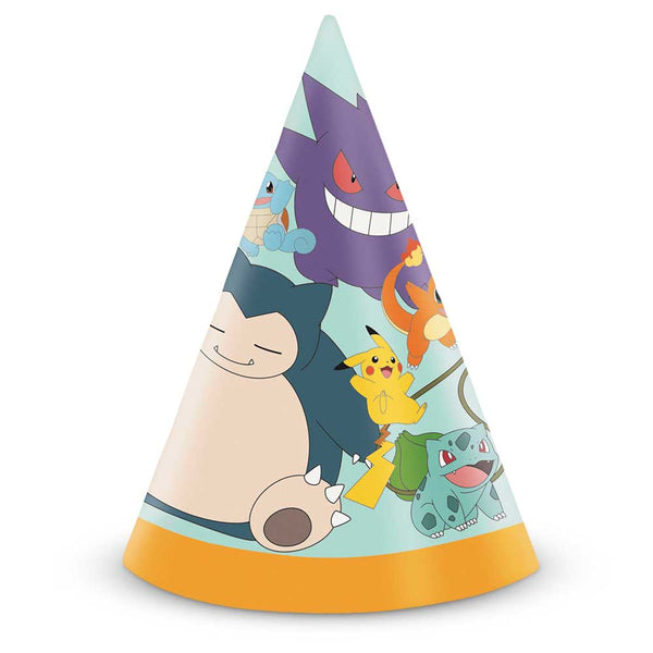 POKEMON PARTY HATS (8 PK)