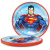 Unique 9 inch SUPERMAN ROUND DINNER PLATES (8 PK) Plates 15644-UN