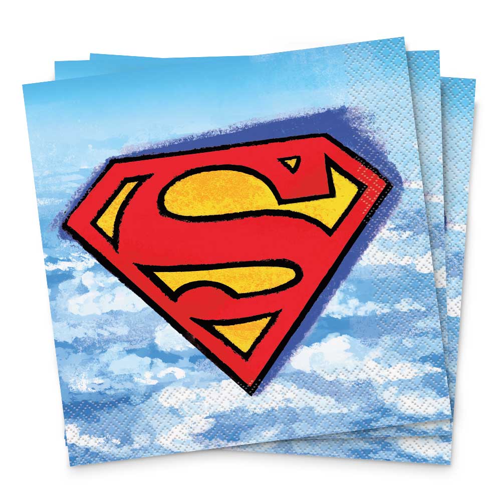 SUPERMAN LUNCHEON NAPKINS (16 PK)