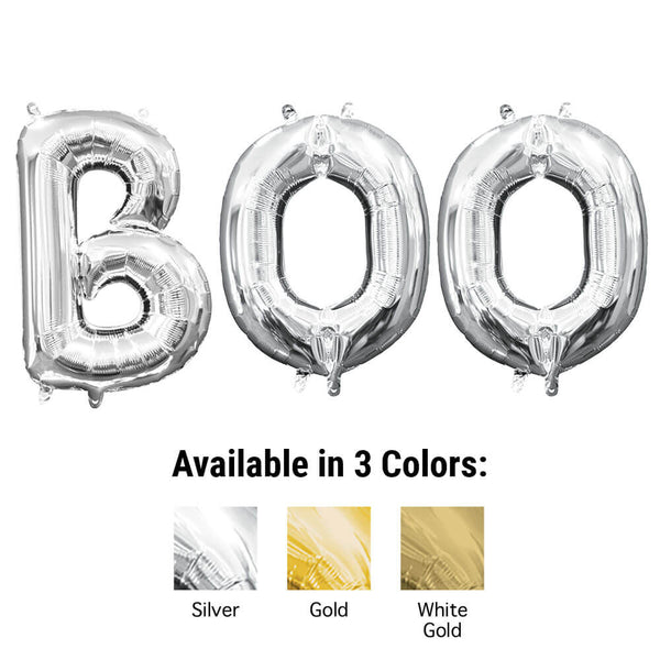 16 inch BOO - ANAGRAM LETTERS KIT (AIR - FILL ONLY) - LA Balloons