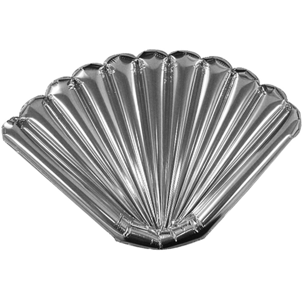 16 inch DECO HAND FAN - SILVER