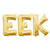 16 inch EEK - ANAGRAM LETTERS KIT (AIR - FILL ONLY) - LA Balloons