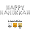 16 inch HAPPY HANUKKAH - ANAGRAM LETTERS KIT (AIR - FILL ONLY) - LA Balloons