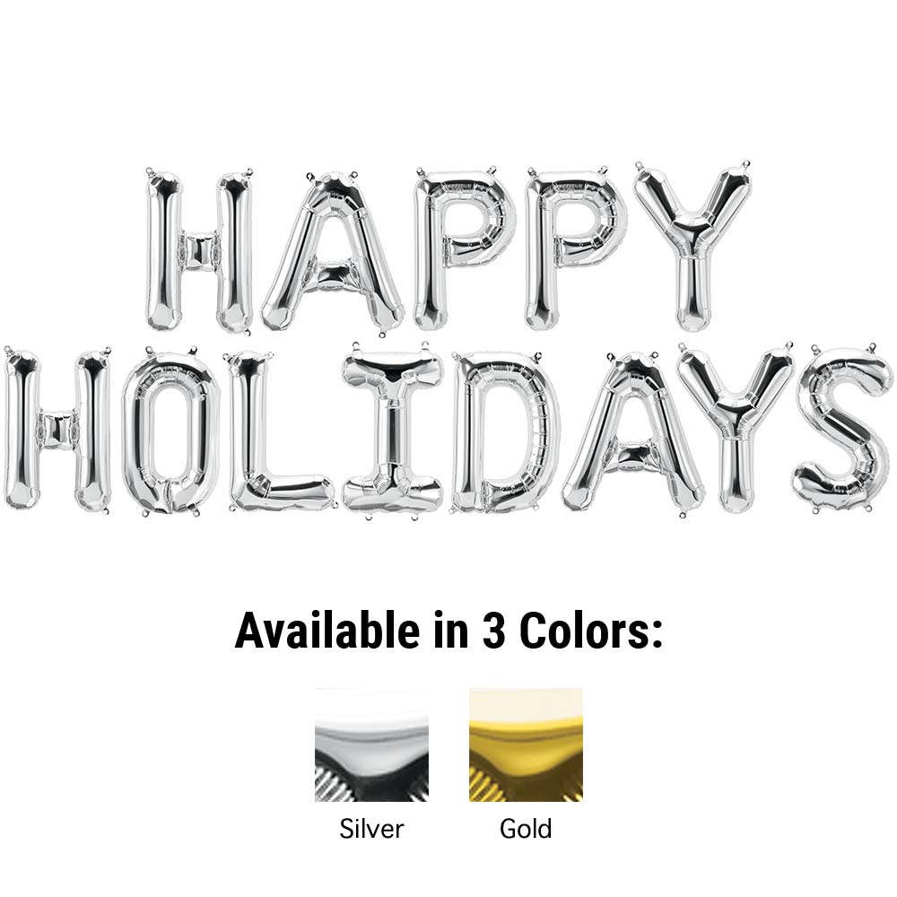 16 inch HAPPY HOLIDAYS - NORTHSTAR LETTERS KIT (AIR-FILL ONLY)