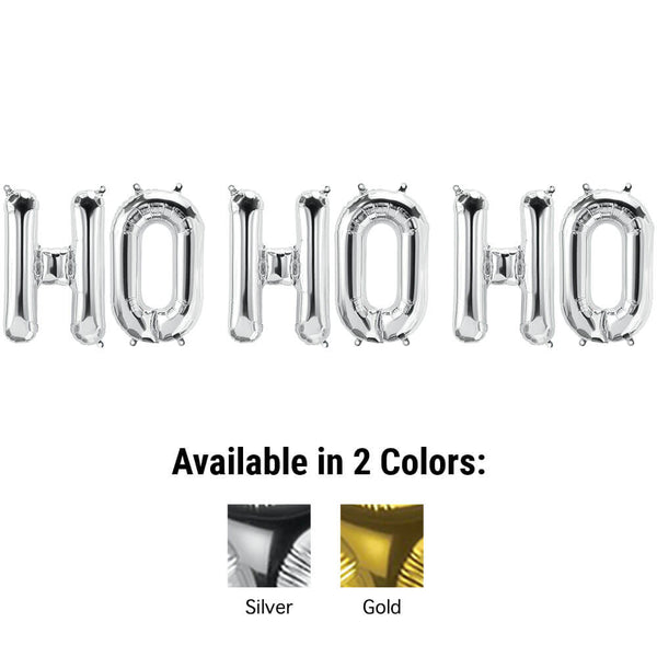 16 inch HO HO HO - NORTHSTAR LETTERS KIT (AIR - FILL ONLY) - LA Balloons