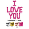 16 inch I LOVE YOU - NORTHSTAR LETTERS KIT (AIR - FILL ONLY) - LA Balloons