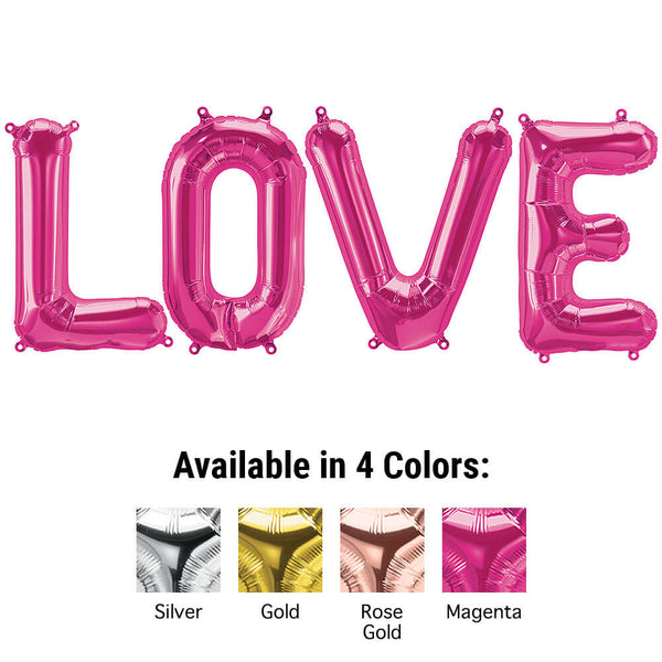 16 inch LOVE - NORTHSTAR LETTERS KIT (AIR - FILL ONLY) - LA Balloons