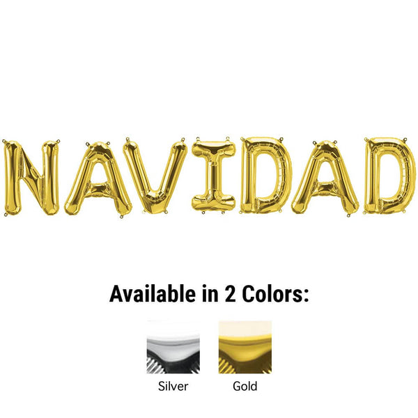 16 inch NAVIDAD - NORTHSTAR LETTERS KIT (AIR - FILL ONLY) - LA Balloons