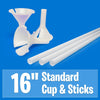 16 inch STANDARD BALLOON CUPS & STICKS - LA Balloons