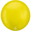 16 inch VIBRANT YELLOW ORBZ - LA Balloons