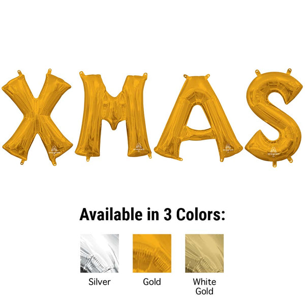 16 inch XMAS - ANAGRAM LETTERS KIT (AIR - FILL ONLY) - LA Balloons