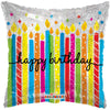 Kaleidoscope 18 inch BIRTHDAY BIG CANDLES HOLOGRAPHIC Foil Balloon 16796-18S-K-P