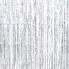 Unique SILVER FRINGE DOOR CURTAIN 3.25ft X 6.5ft Party Decor 16838-UN